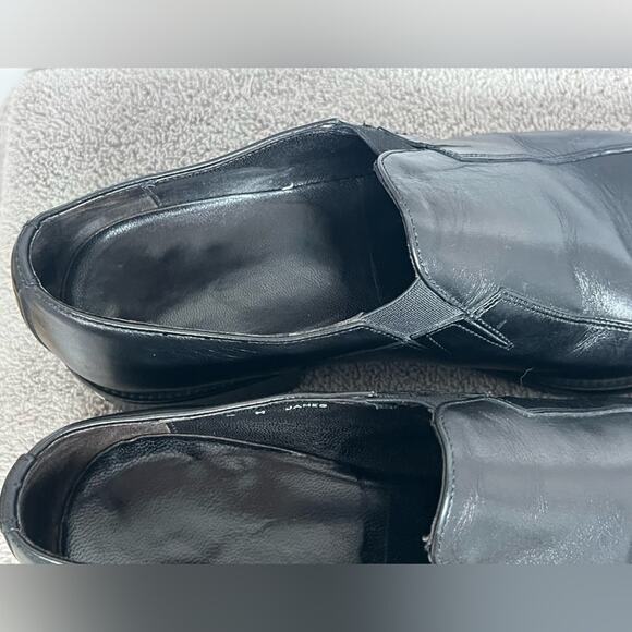 Donald J Pliner Black Leather Loafers Size 8M Made In Italy main image 10